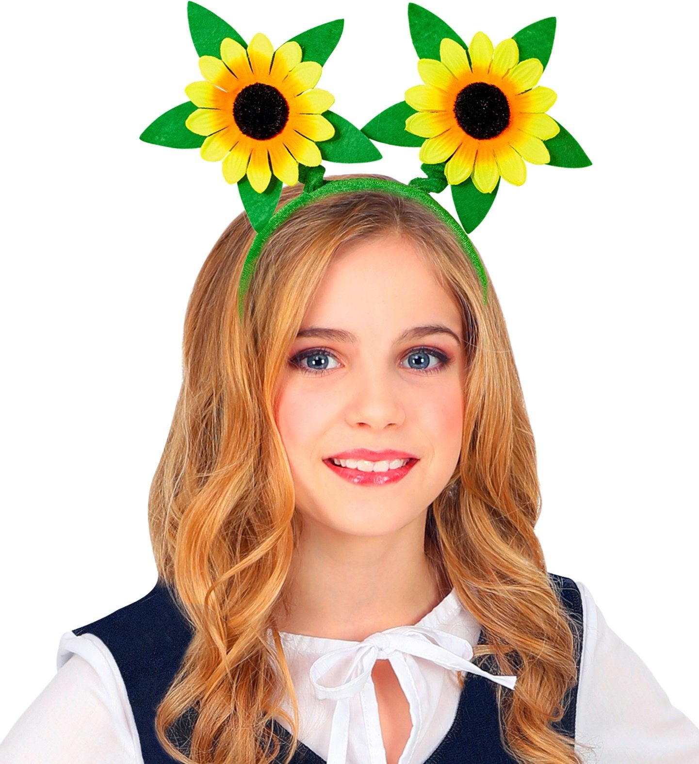 Sunflower Flower Headband 1960s hippie