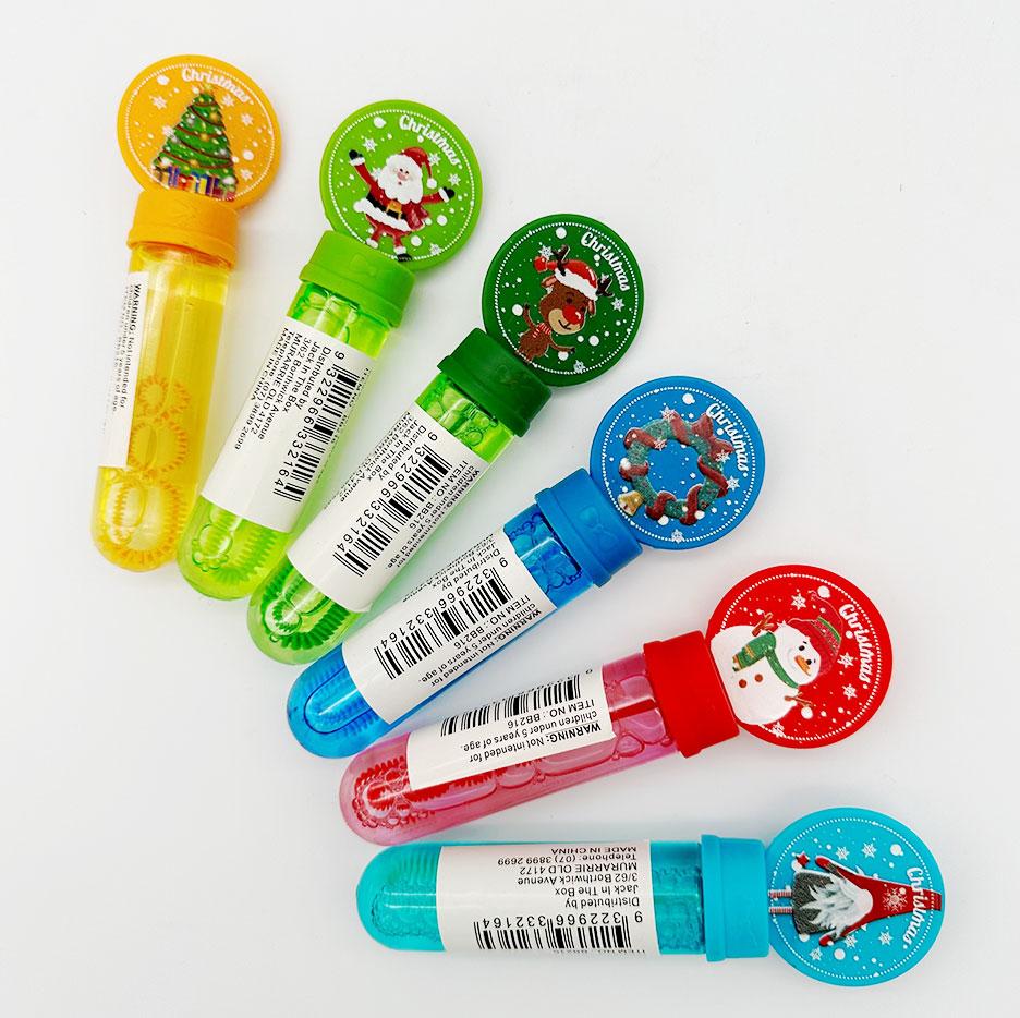 Christmas/Xmas Bubbles Wand Toy 14cm Each - Last Chance To Buy