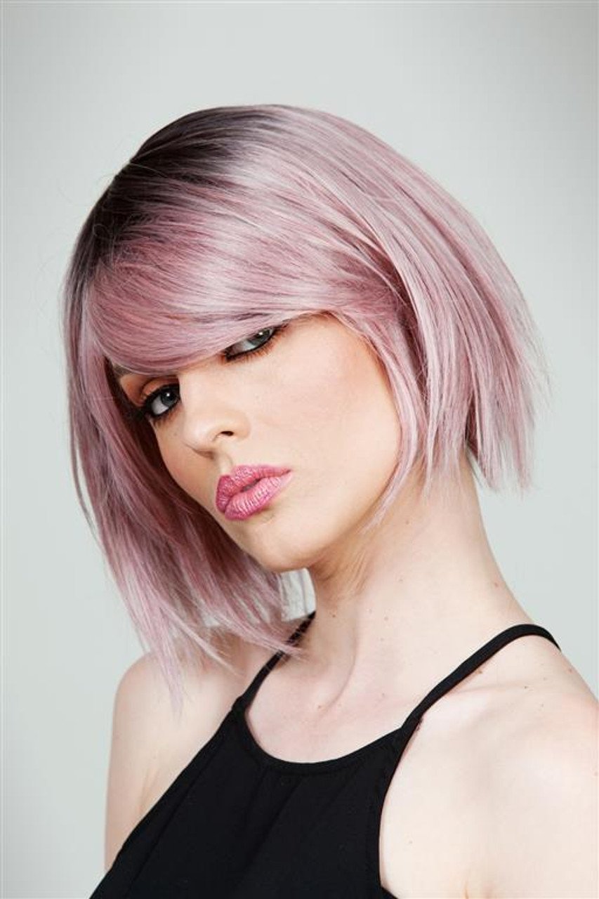 Wig Pink Ombre Callie With Fringe Deluxe