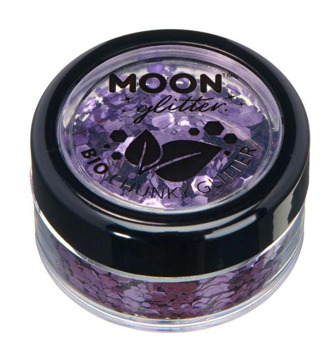 Chunky Glitter Biodegradable Lavender Purple Moon Glitter Moon Cosmetics