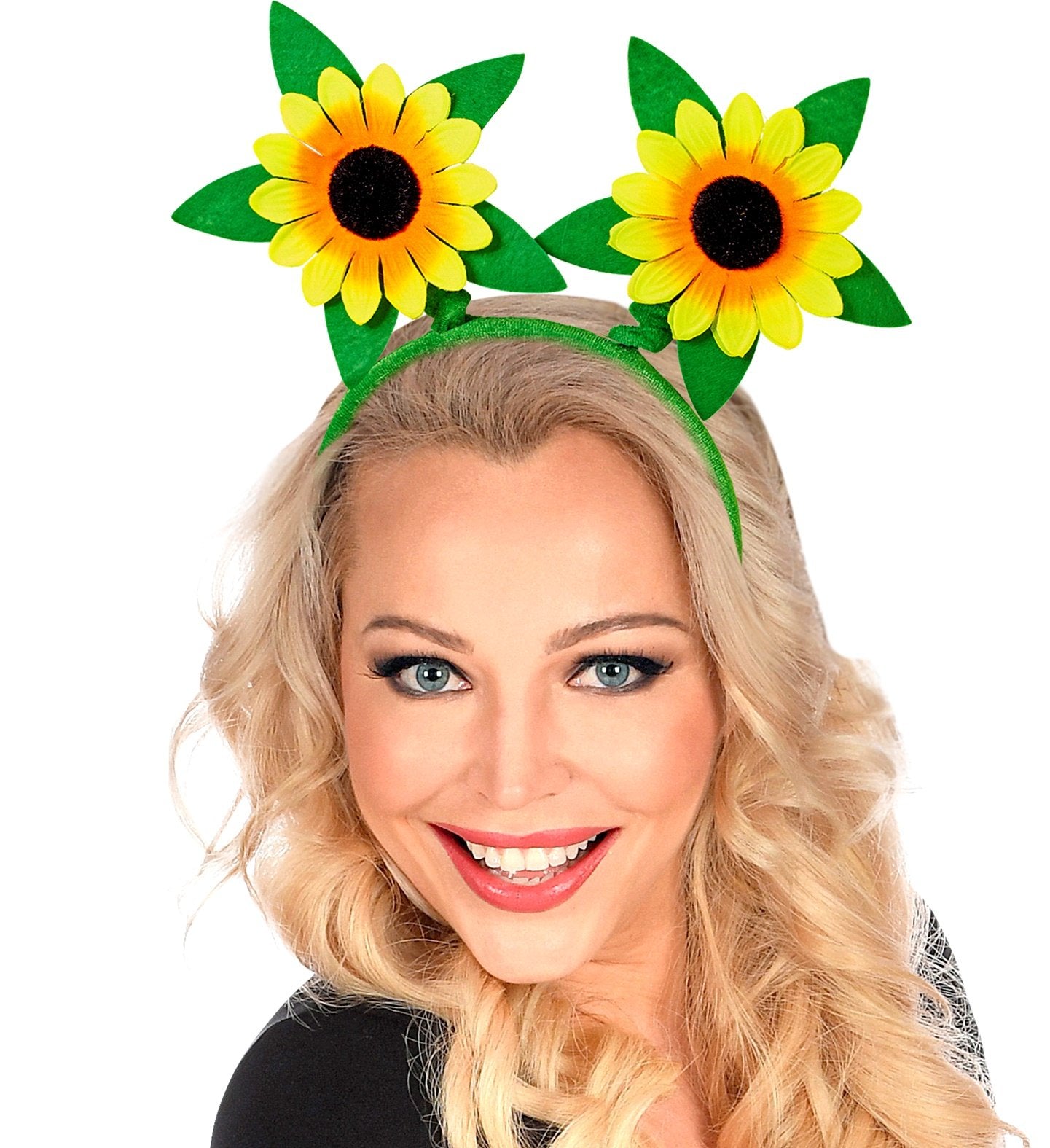 Sunflower Flower Headband 1960s hippie