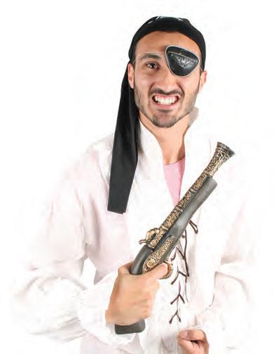 Weapon Costume Prop Pistol Pirate/Steampunk Brown/Gold 42cm Plastic Toy