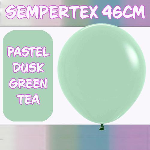 Balloons 46cm Pastel Dusk Green Tea Pk 6