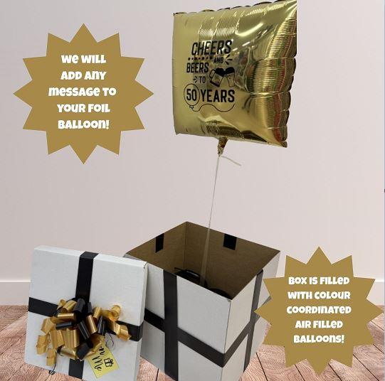 Balloon Bouquet Balloons in a Box