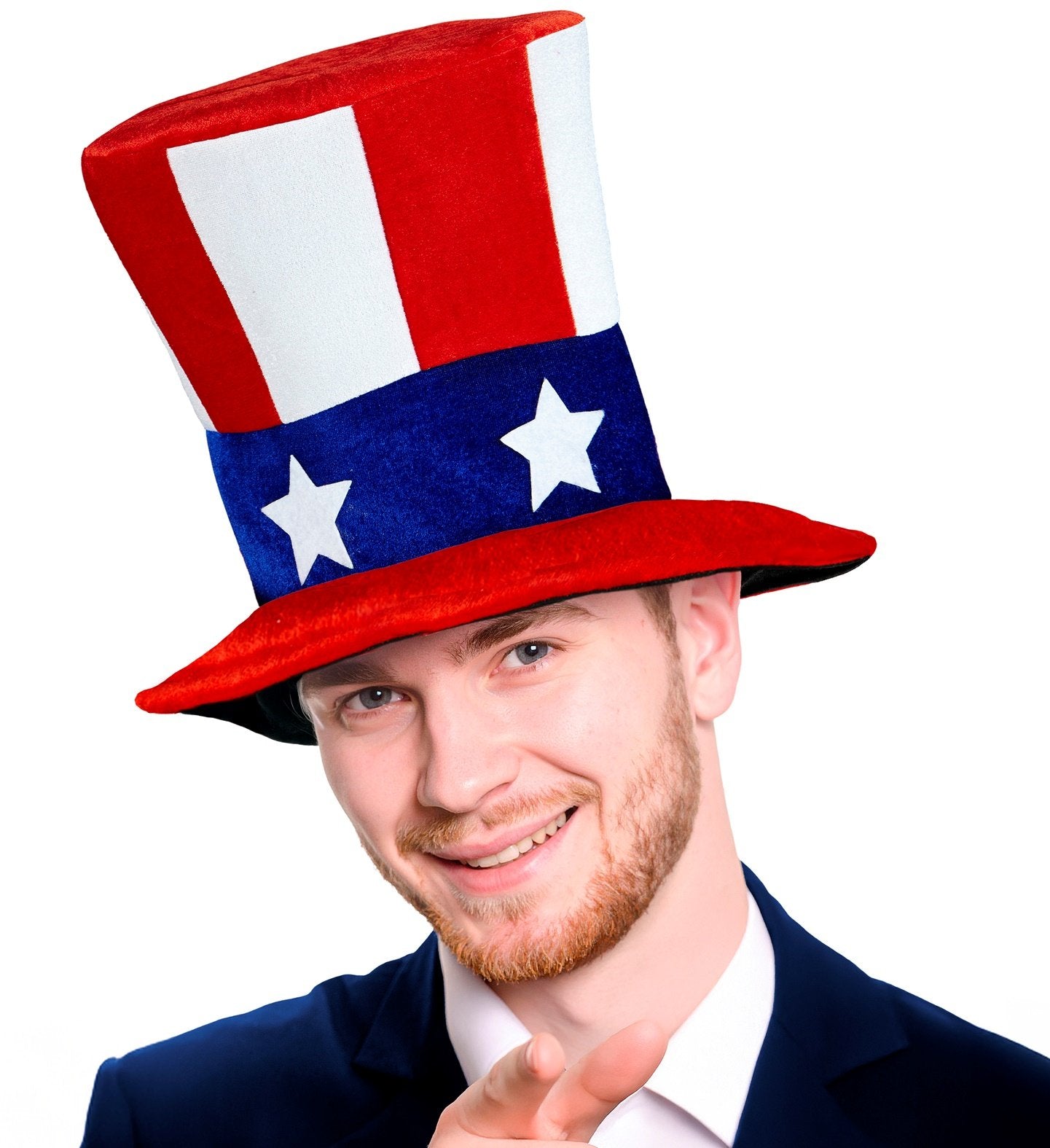 Top Hat International USA America Uncle Sam Stars & Stripes