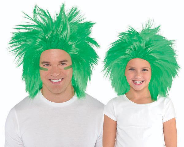 Green Crazy Zany Wig - Discontinued Line Last Chance To Buy