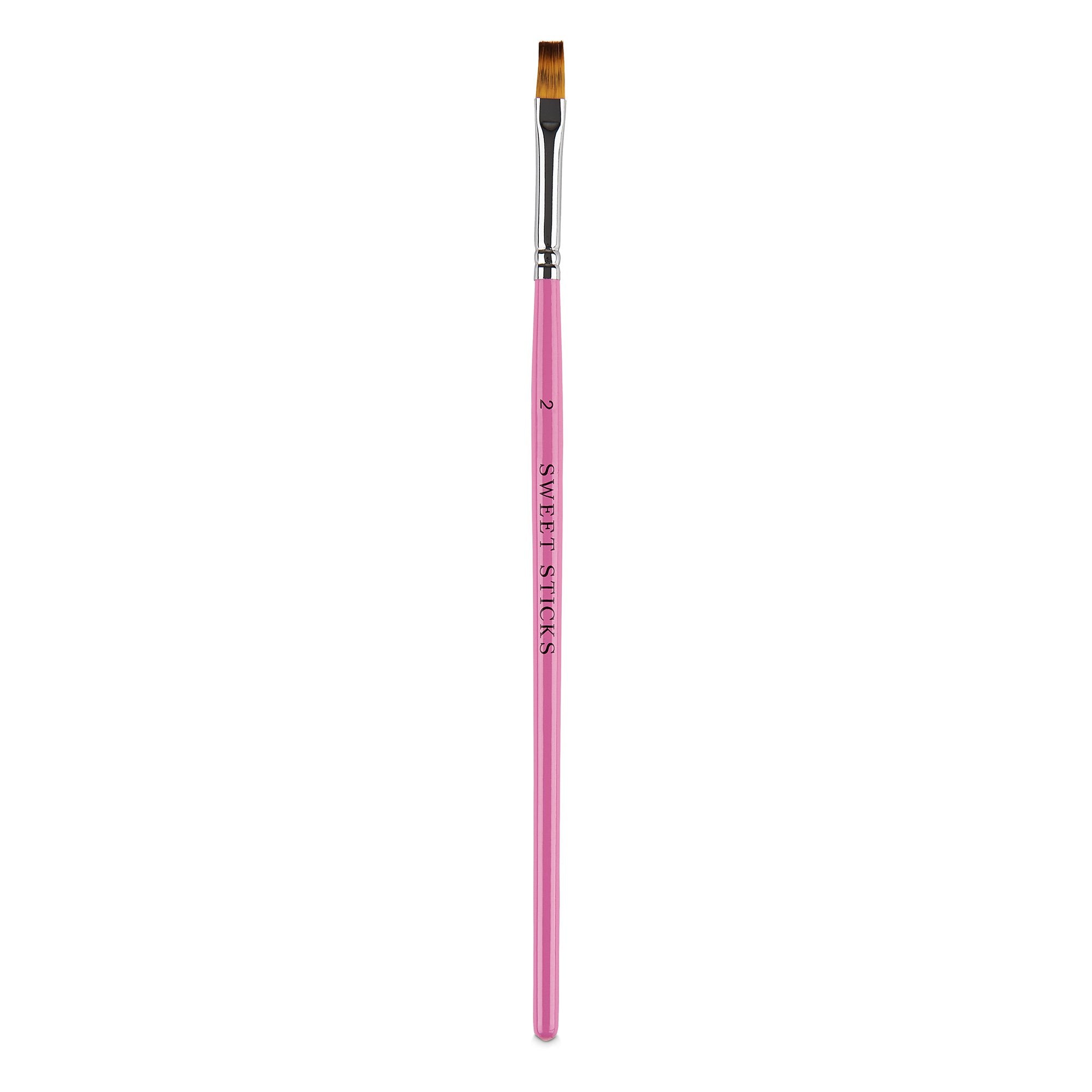 Paint Brush Flat Round Sweet Sticks
