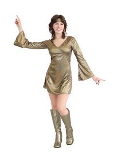 Costume Adult Golden Disco Dancer