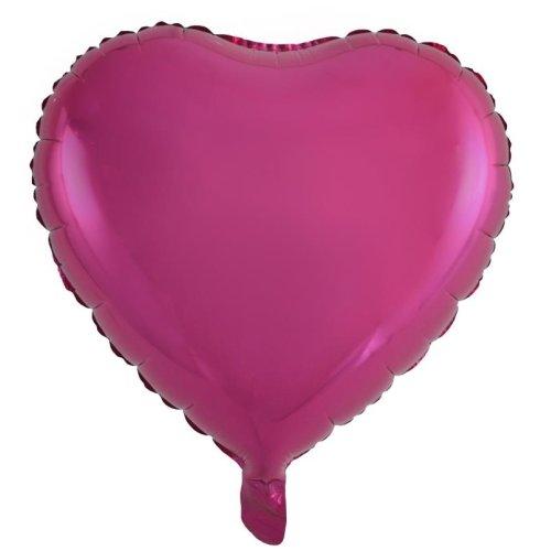 Balloon Foil 45cm Heart Magenta Pink