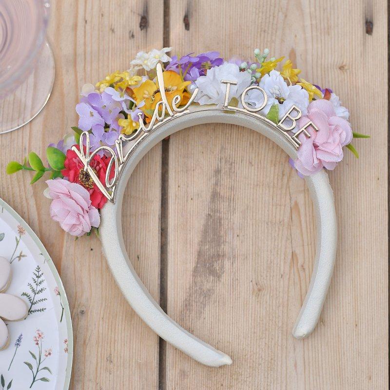 Bride To Be Floral Crown/Headband Hens Party