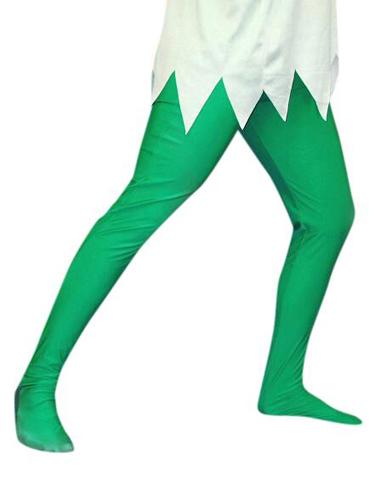 Green Lycra Tights Legware Mens