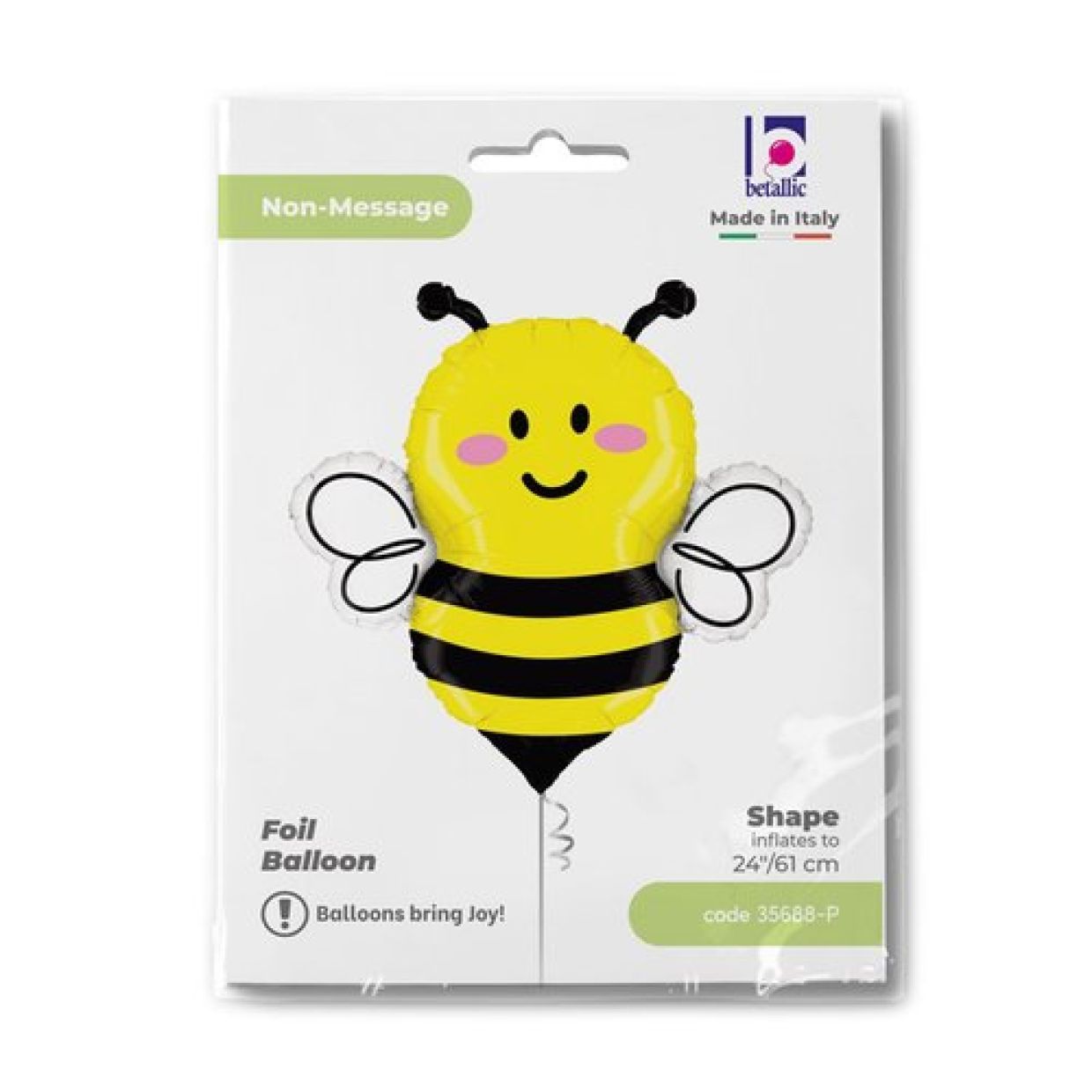 Balloon Foil Shape Happy Just Bee 61cm