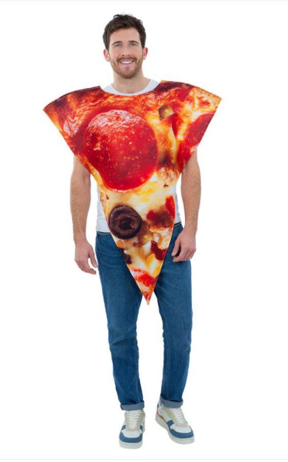Costume Adult Food Pizza Slice Poncho