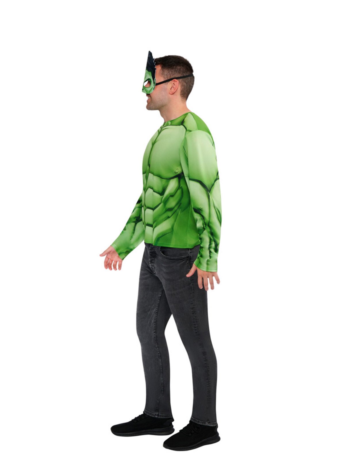 Costume Hulk Adult Shirt Top & Mask Medium / Large