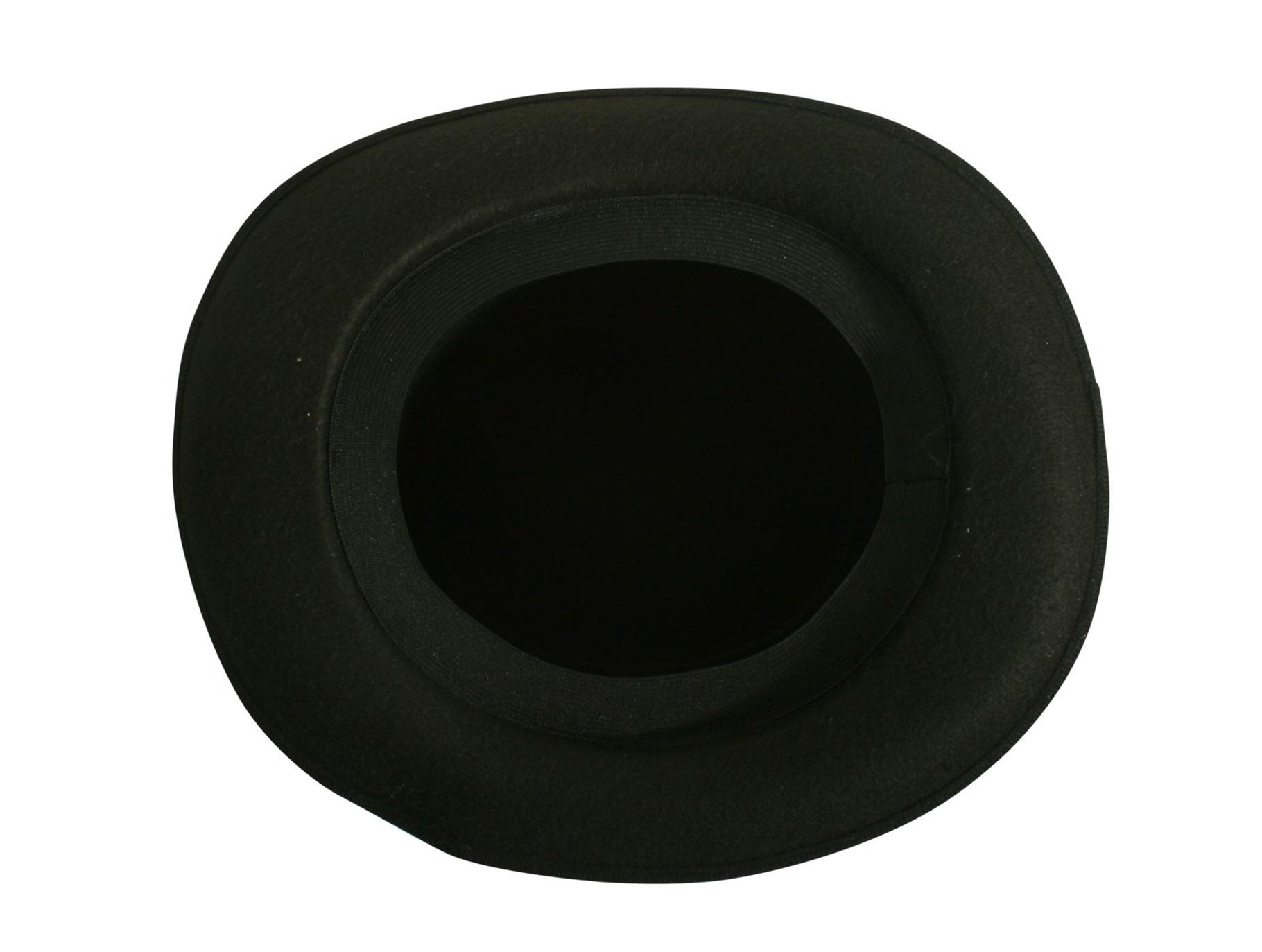 Top Hat Lincoln Felt Black Deluxe with Elastic Inner