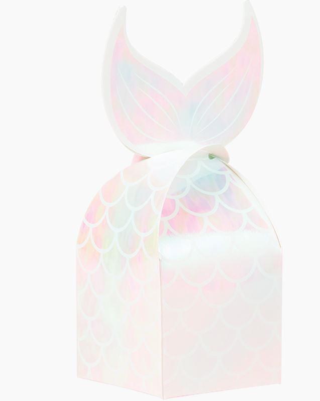 Mermaid Shine Iridescent Favour/Treat/Loot Boxes Pk/8 Deluxe