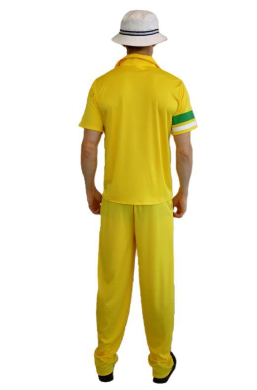Costume Adult 80s Cricketer Yellow