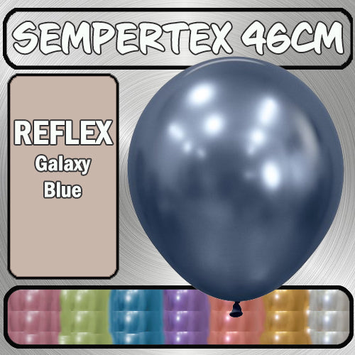 Balloons 46cm Reflex Galaxy Blue Pk 25