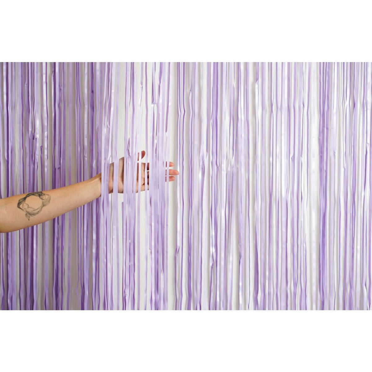 Curtain Pastel Lavender/Purple Mylar Extra Large 1.2 m Wide X 2.4m High