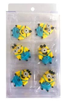 Edible Icing Decorations Minions Pk/6
