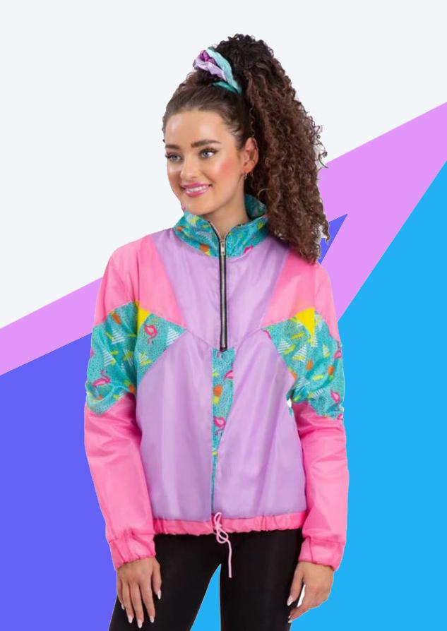 Costume Adult 1980s Windbreaker Tracksuit