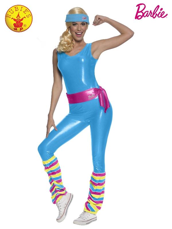Costume Adult Exercise Barbie Large