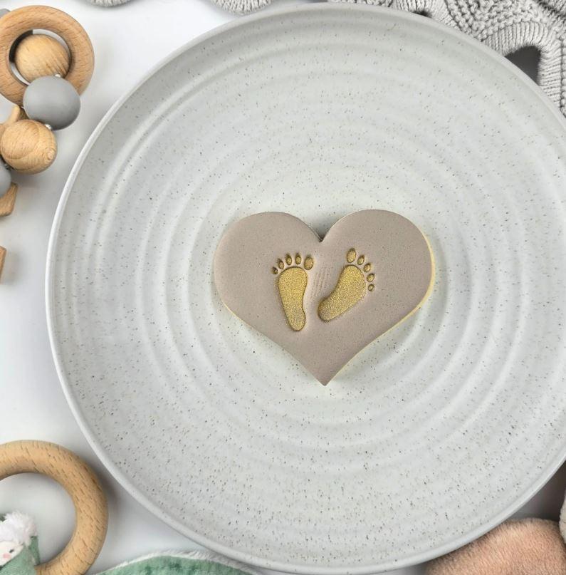 Baby Feet Cookie/Biscuit Cutter Embosser 60mm