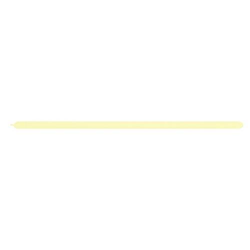 Balloon Modelling 260 Pastel Matte Yellow Sempertex Pk 50