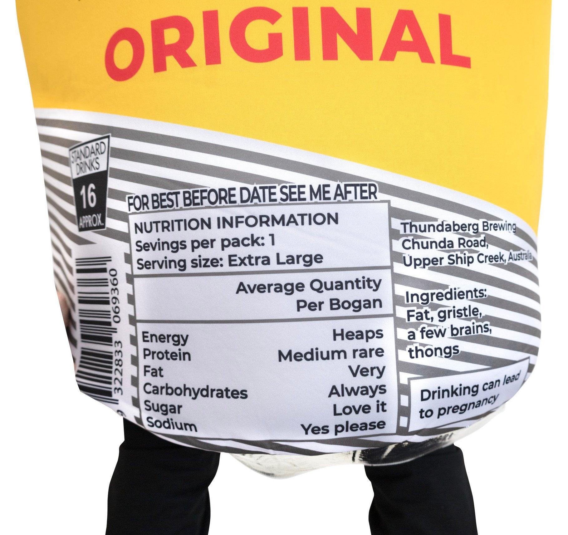 Costume Adult Thunderburg Bogan Rum One Size