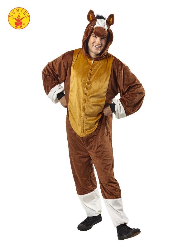 Costume Adult Horse Furry Onesie Brown Medium