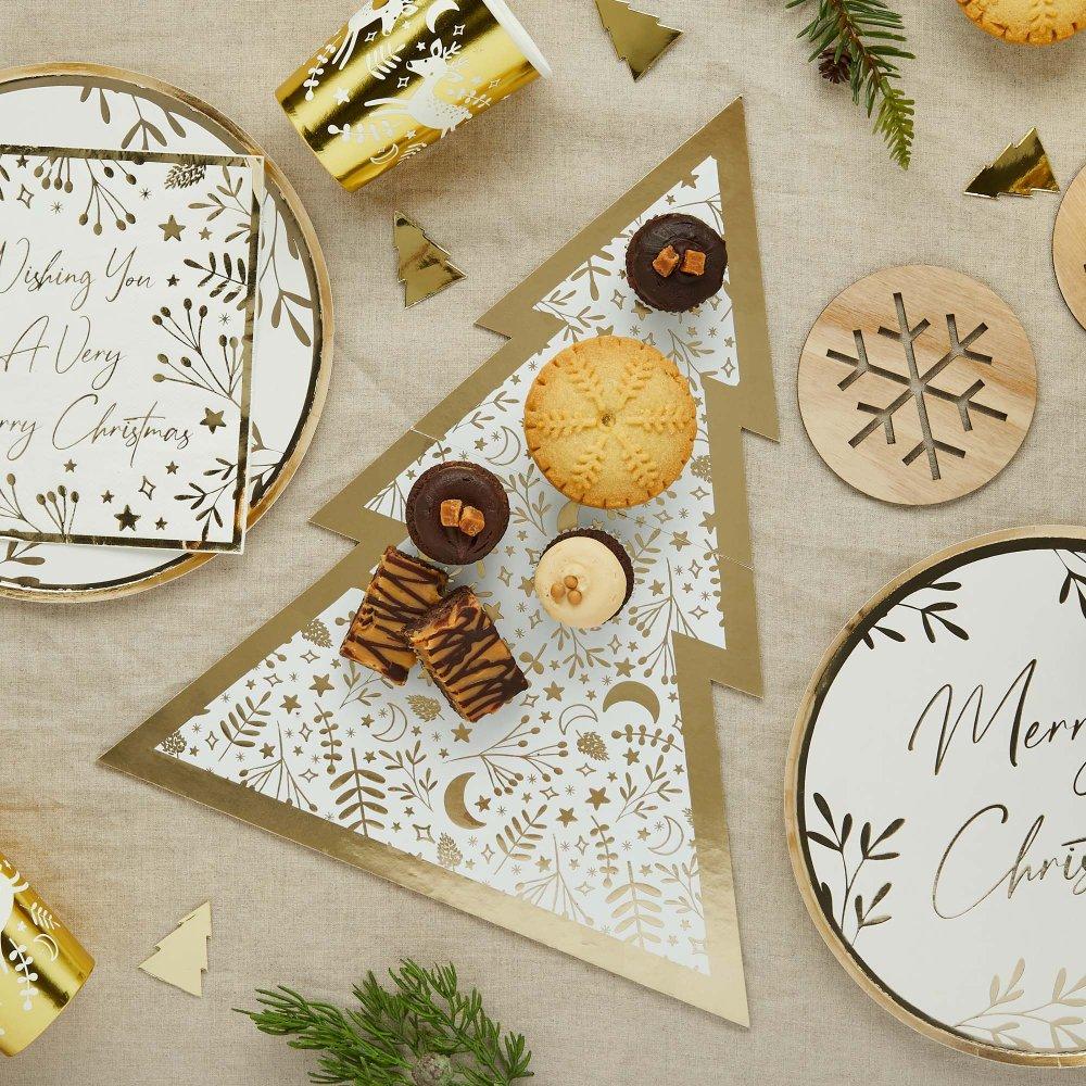 Grazing Board Christmas Tree Festive Folklore Golden