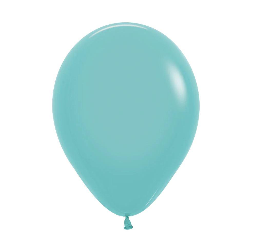 Latex Balloons 30cm Fashion Aquamarine Green Pk 100