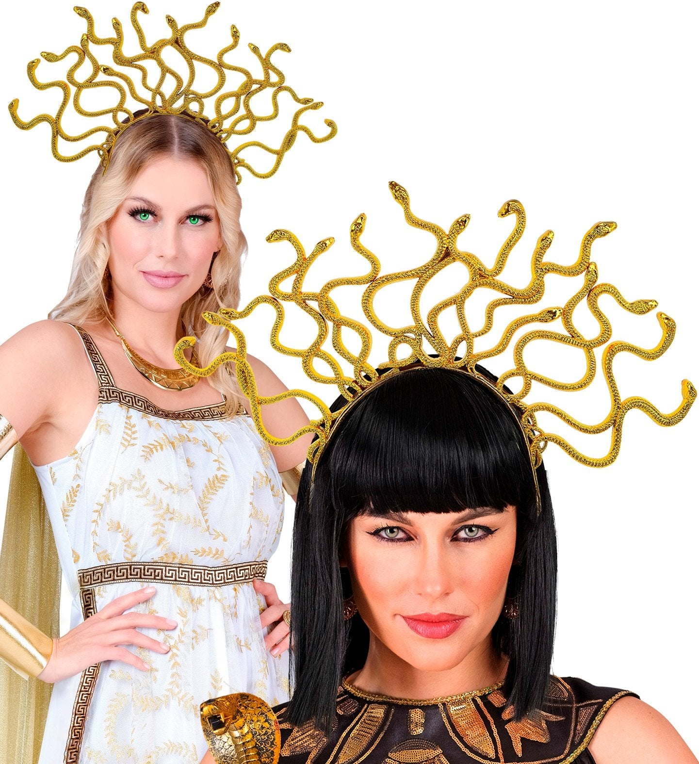 Costume Accessories Headband Medusa Golden Snakes Greek Mythology