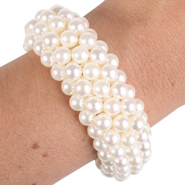 Bracelet Pearl 3 Strand Costume Accessory 1920s/Hollywood