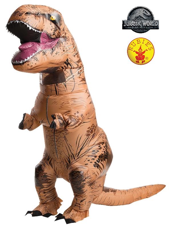 Costume Inflatable T- Rex Dinosaur Adult Standard Size Full Body With Sound