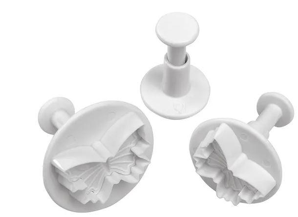Cookie Cutter Plunger Animal Butterfly Set of 3 Mondo