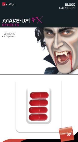 Blood Capsules Red Make Up FX Pk/4