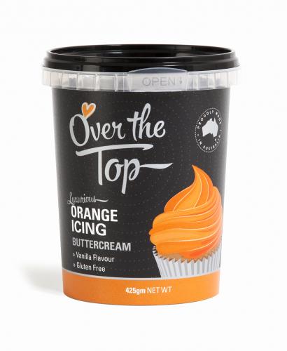 Buttercream Icing Orange 425g Over The Top Cake Decorating