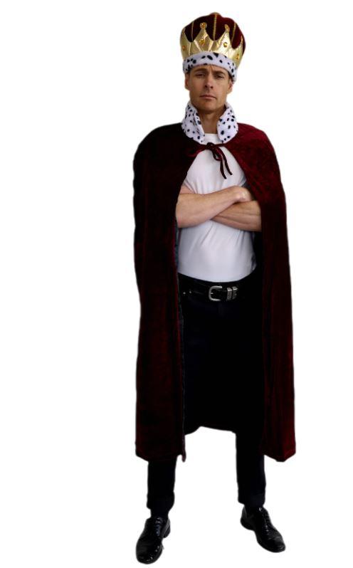 Hat Plush Crown Royal King Soft Costume Accessory