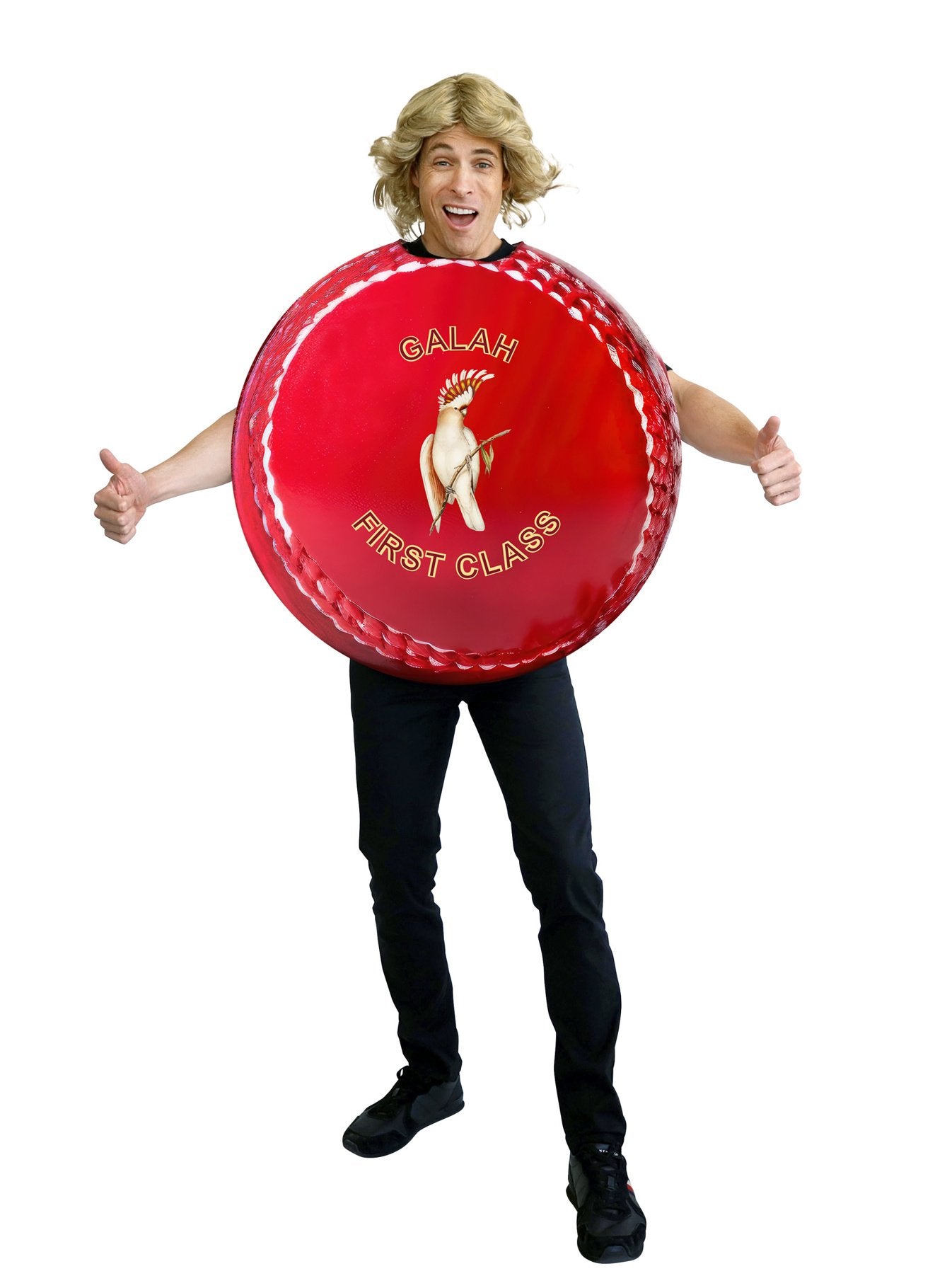 Costume Adult Aussie Sports Cricket Ball Novelty Funny One Size