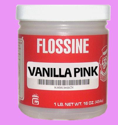 Flossine Vanilla Pink 454g for Fairy Floss