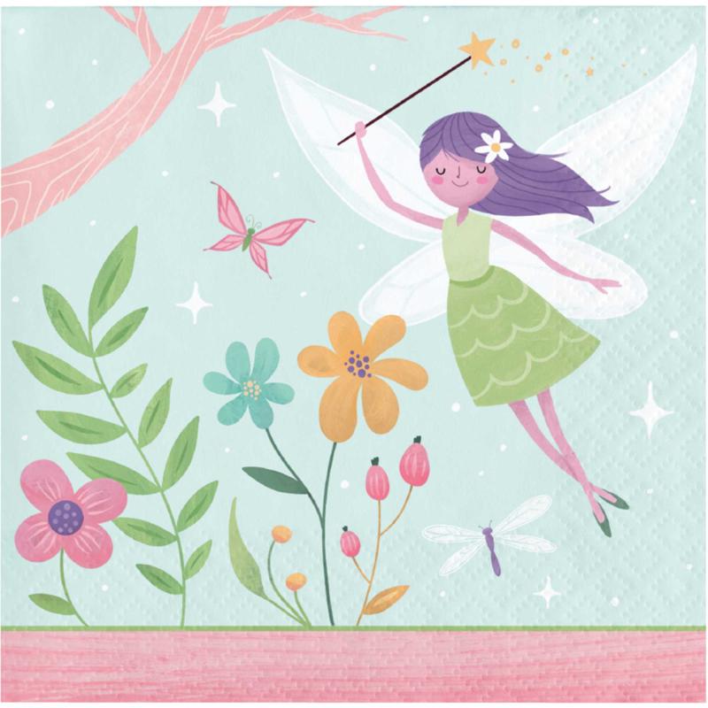 Fairy Forest Beverage Napkins Pk/16