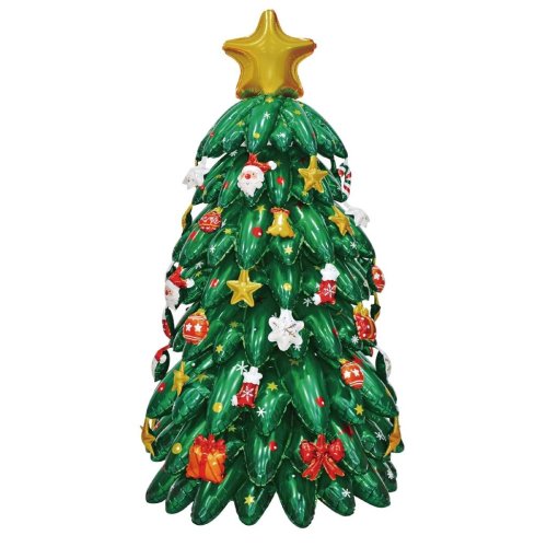 Balloon Foil Shape Standing Airz Christmas Tree 124cm