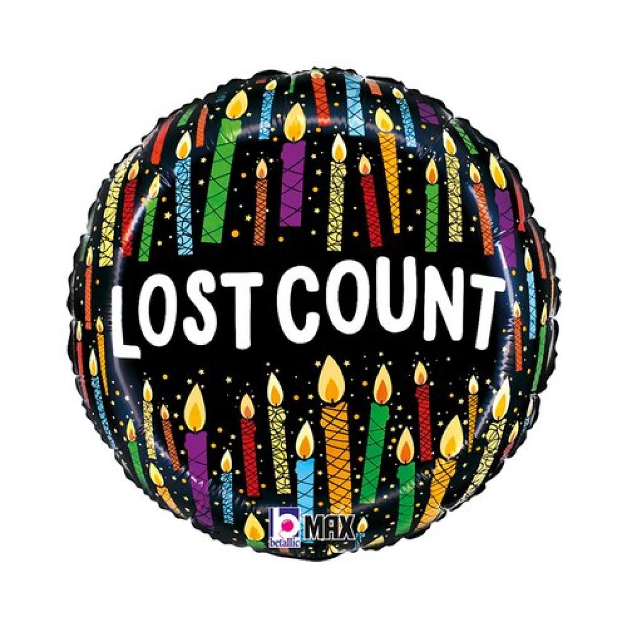 Balloon Foil 45cm Birthday Lost Count Candles