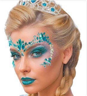 Face Jewels Blue & Diamonds Ice Queen