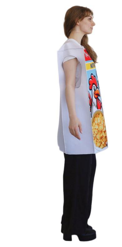 Costume Adult Food Nuttbags Corn Fakes Cereal Box One Size Fits Most