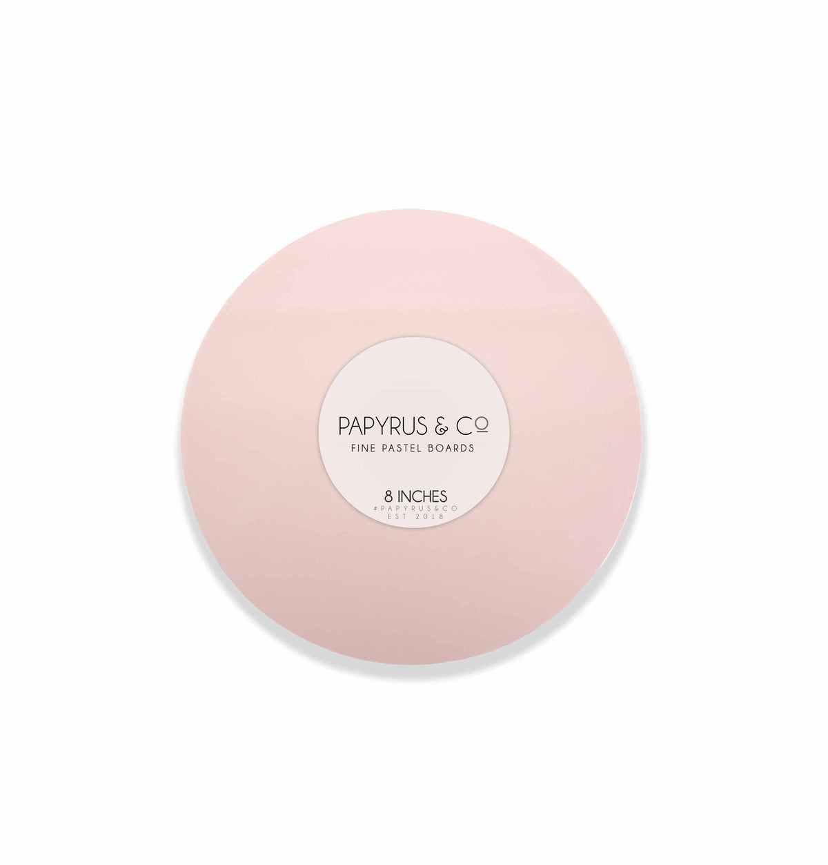 Cake Board MDF Round Pastel Pink 8 Inch