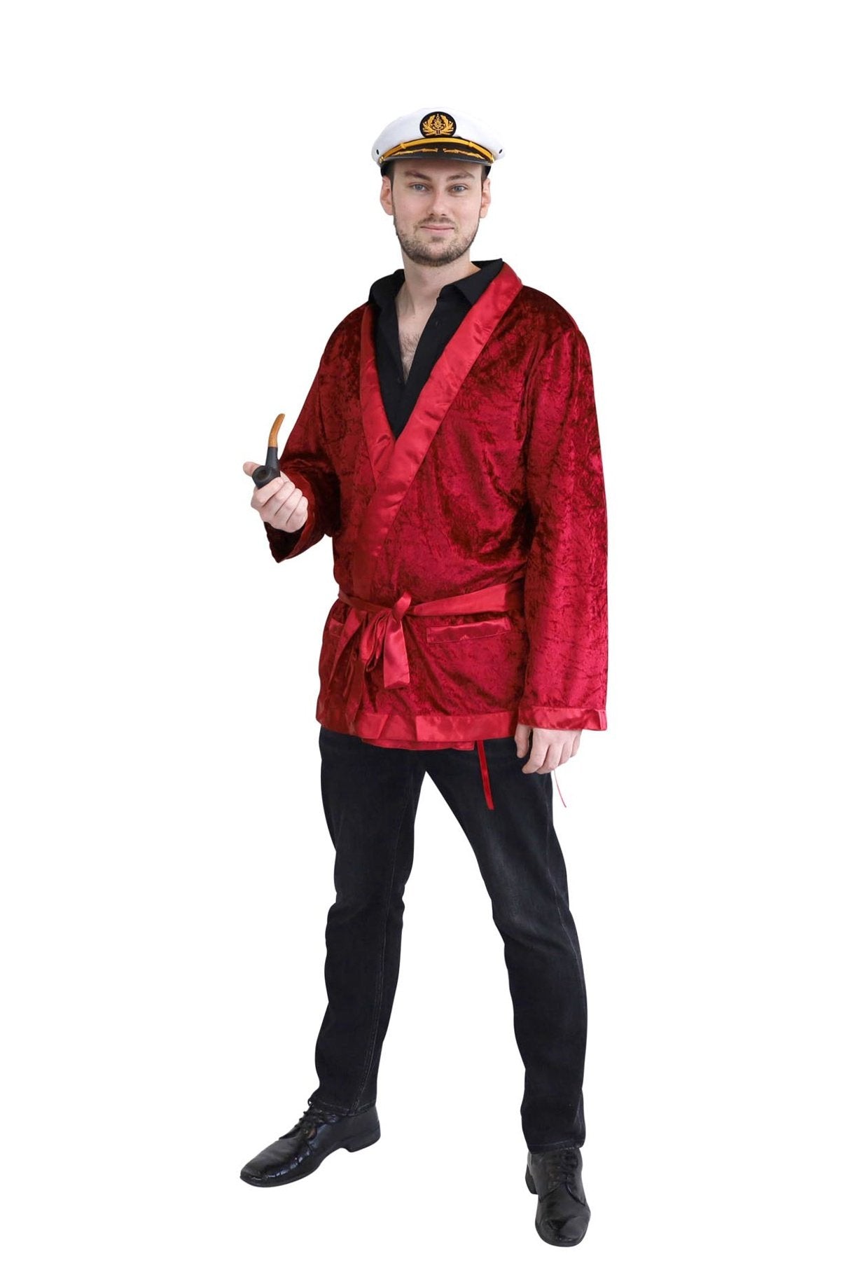 Costume Adult The Heff Smoking Jacket 1960s