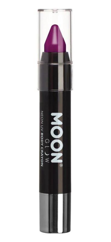 Neon UV Body Crayons Purple Moon Glow Cosmetics