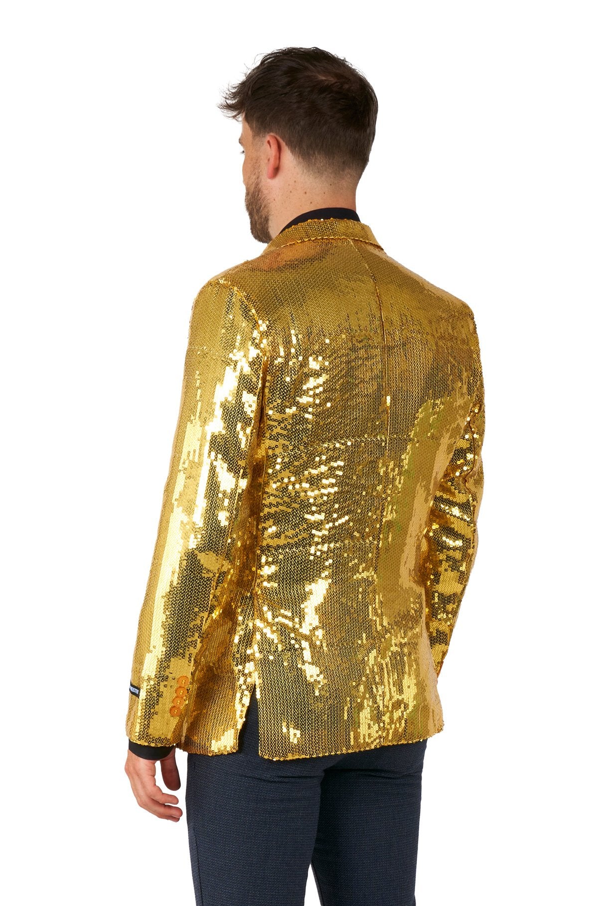 Costume Adult Suitmeister Blazer Gold Sequins